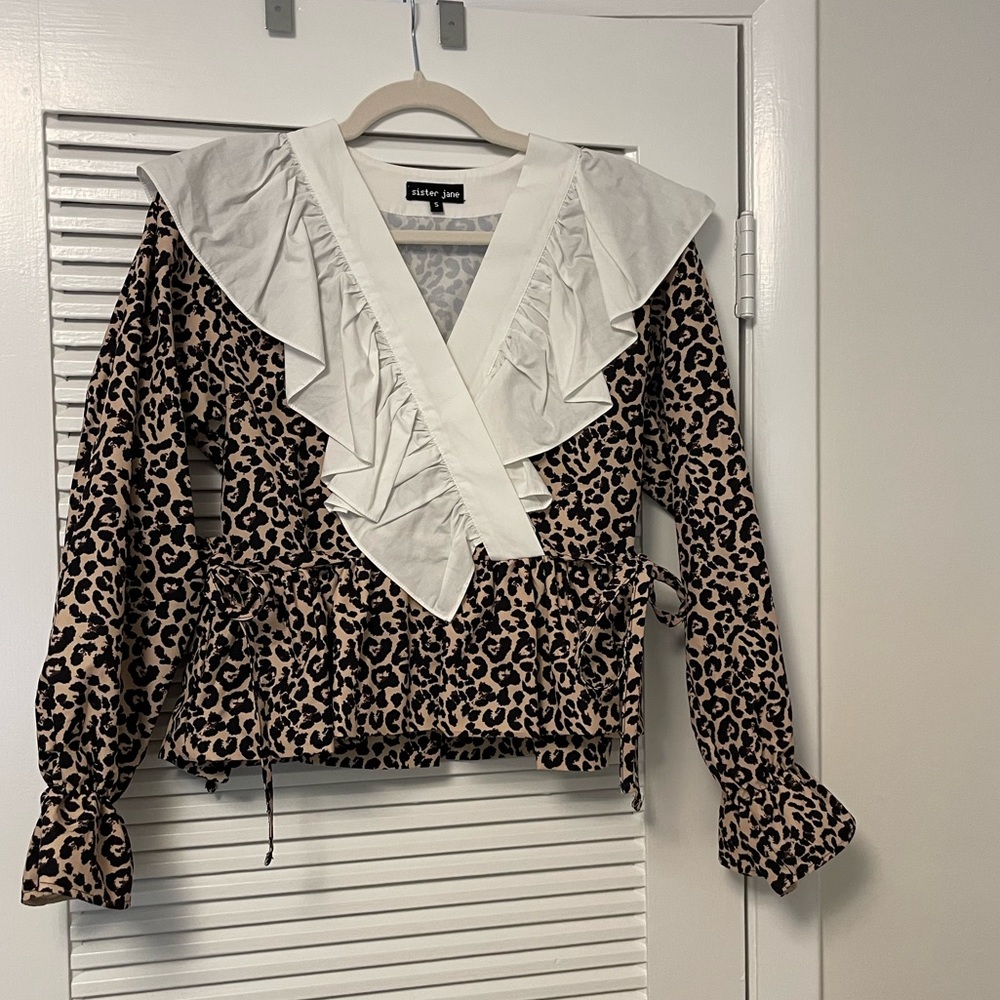 Sister Jane top, size small, deep v neck